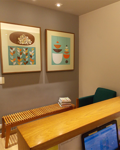 Recepção da clínica