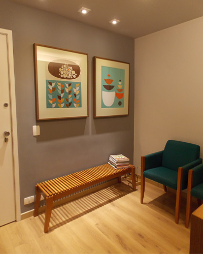 Recepção da clínica